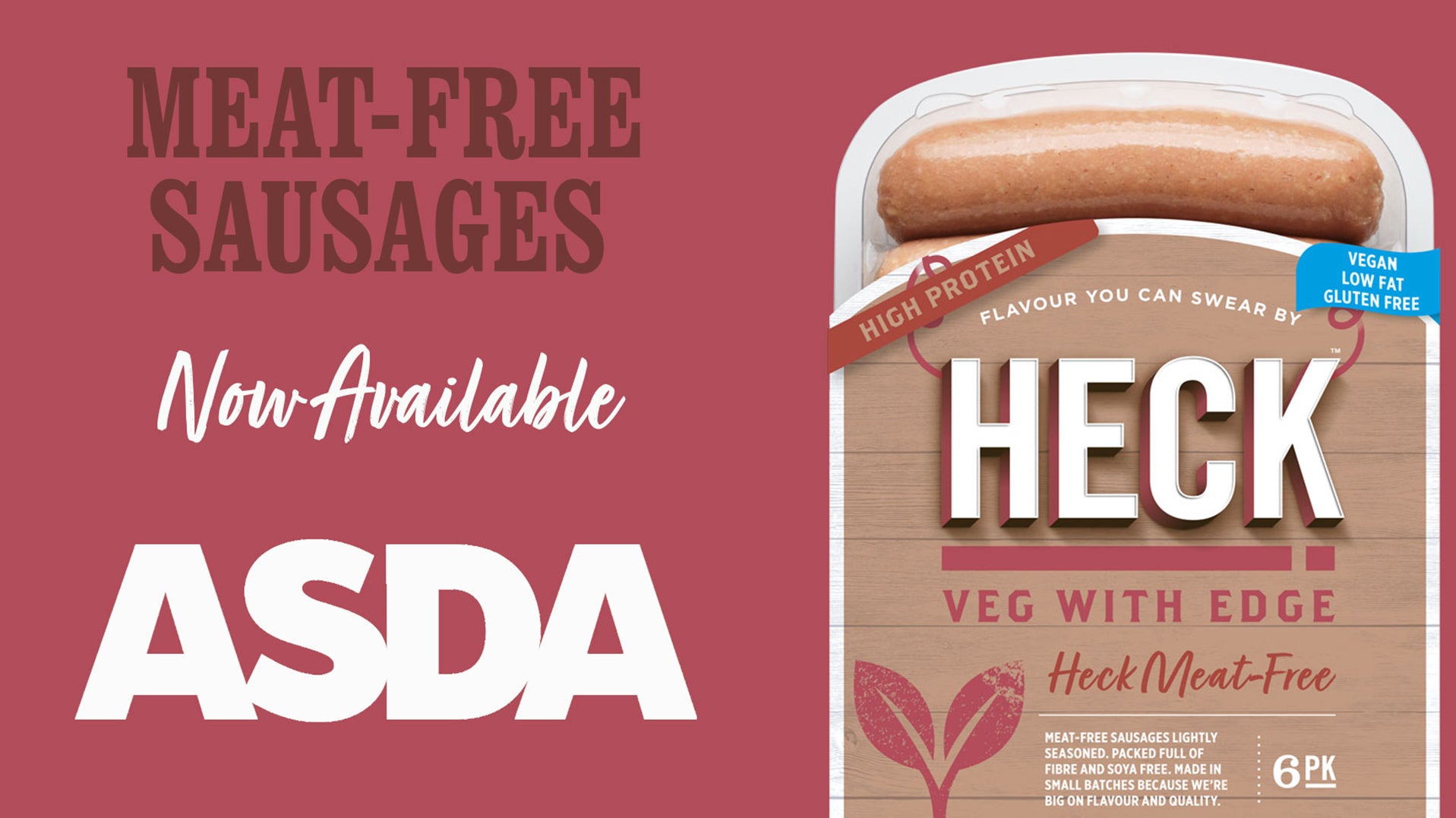 Buy HECK MeatFree Sausages In Asda Now! Heck Food Ltd