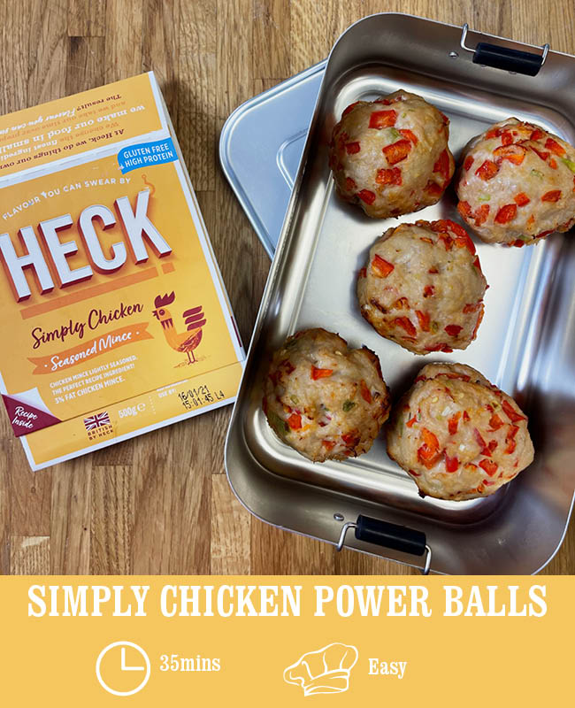 Simply Chicken Power Balls
 &ndash; Heck Food Ltd