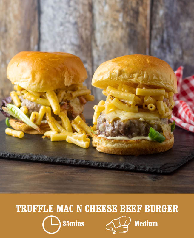 Truffle Mac n Cheese Beef Burger Heck Food Ltd