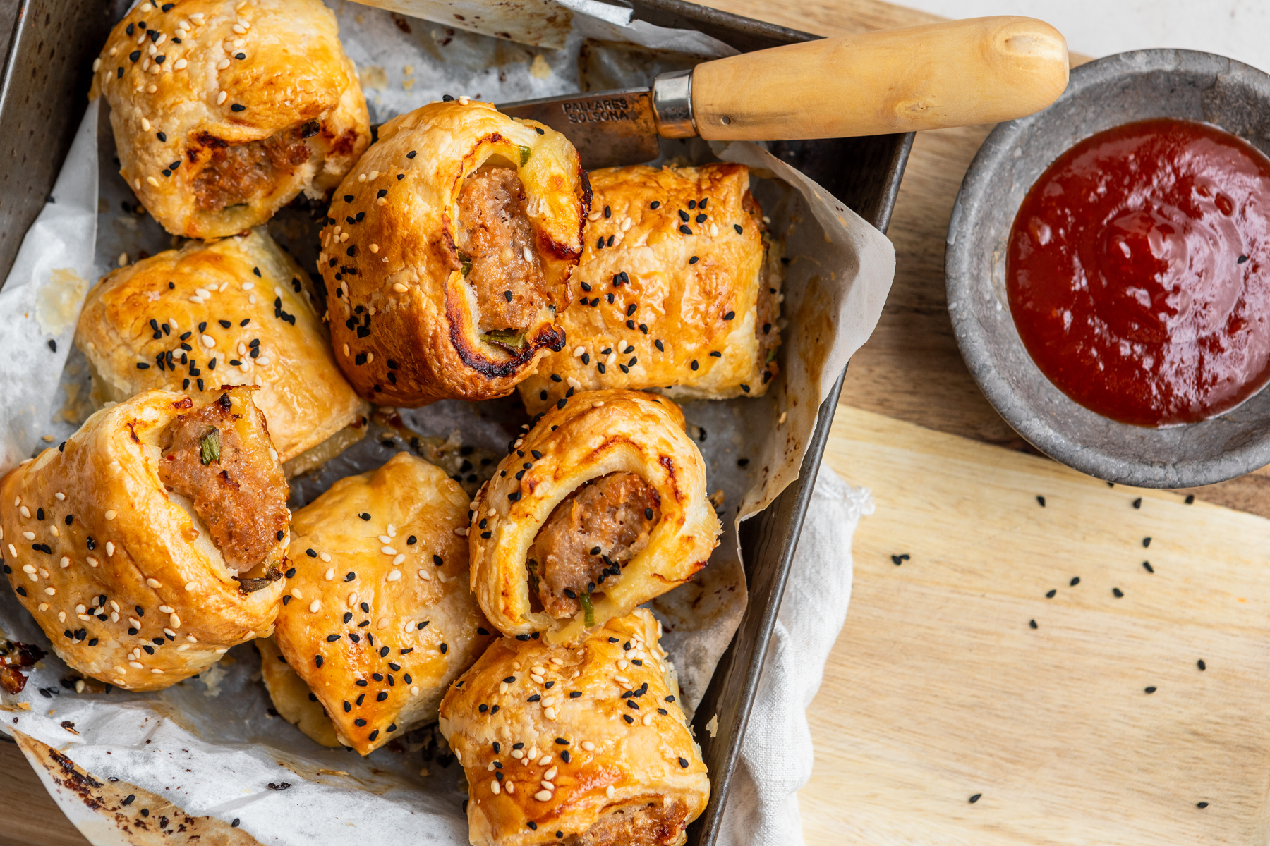 Chilli Jam Sausage Rolls
 &ndash; Heck Food Ltd