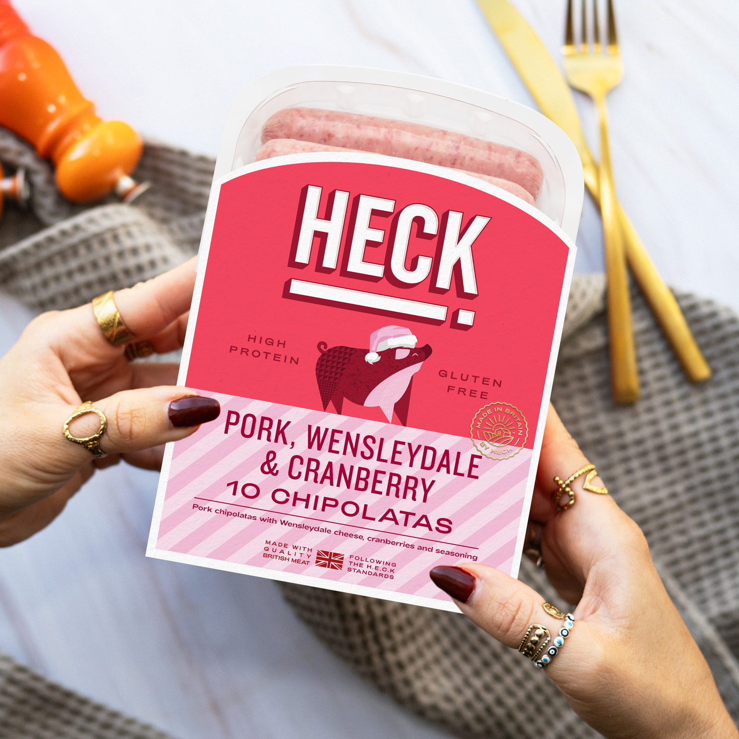 Pork, Wensleydale & Cranberry Chipolatas (Pre Order)