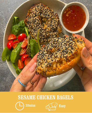 Sesame Chicken Bagels