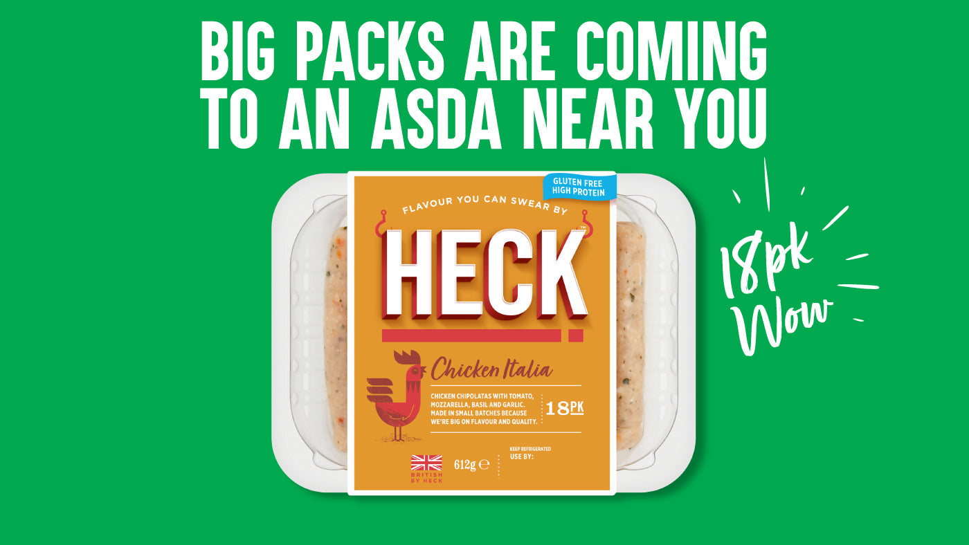 Grab A Mega Pack of HECK Chicken Italia Chipolatas in Asda Stores