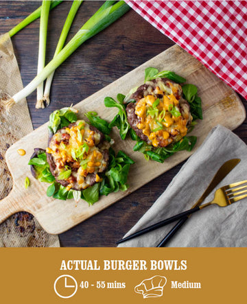 Actual burger bowls