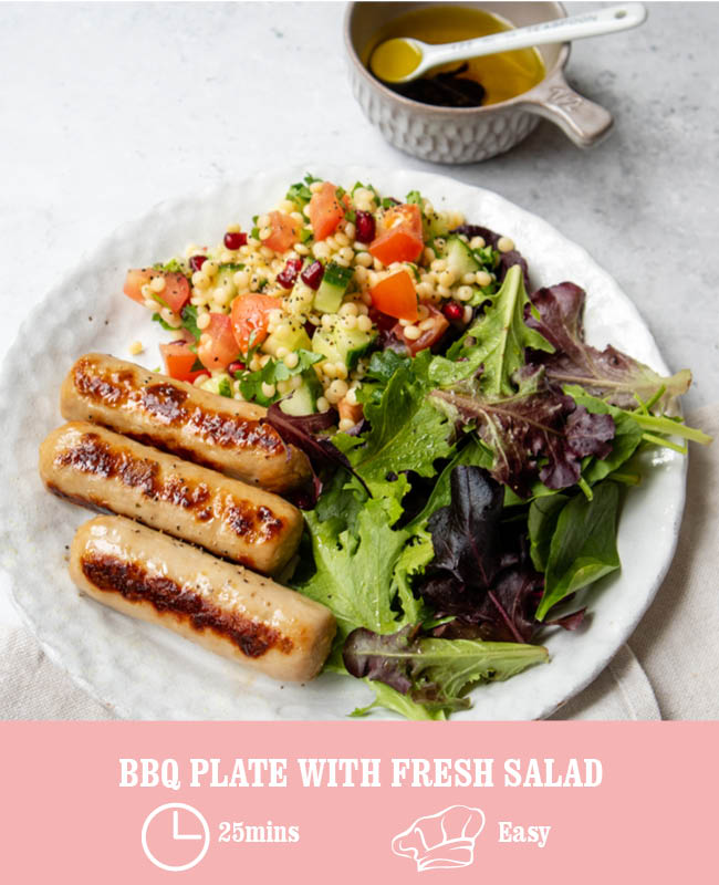 BBQ Plate With Fresh Salad