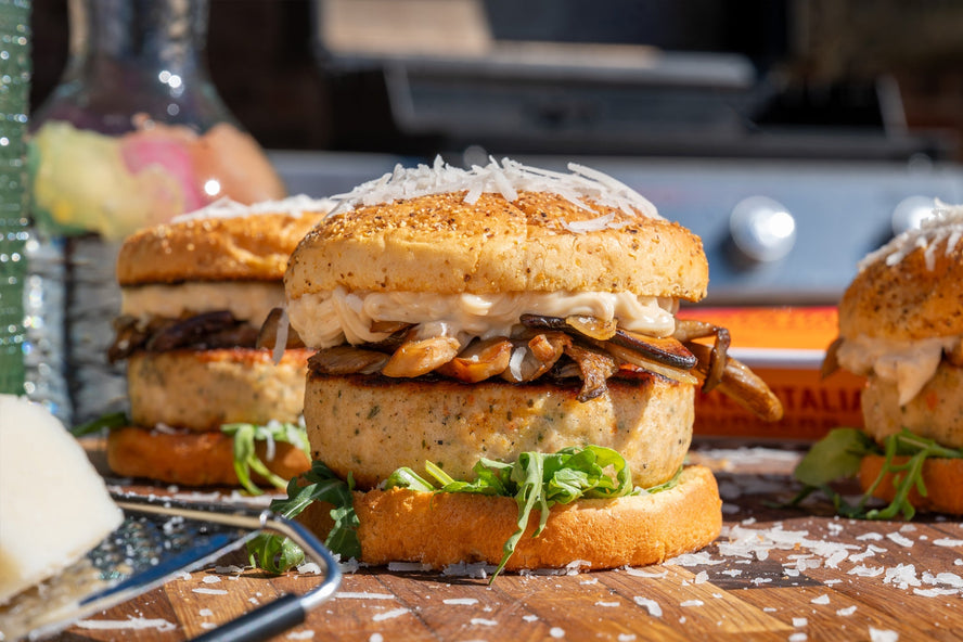 Truffle Mushroom Chicken Italia Burger