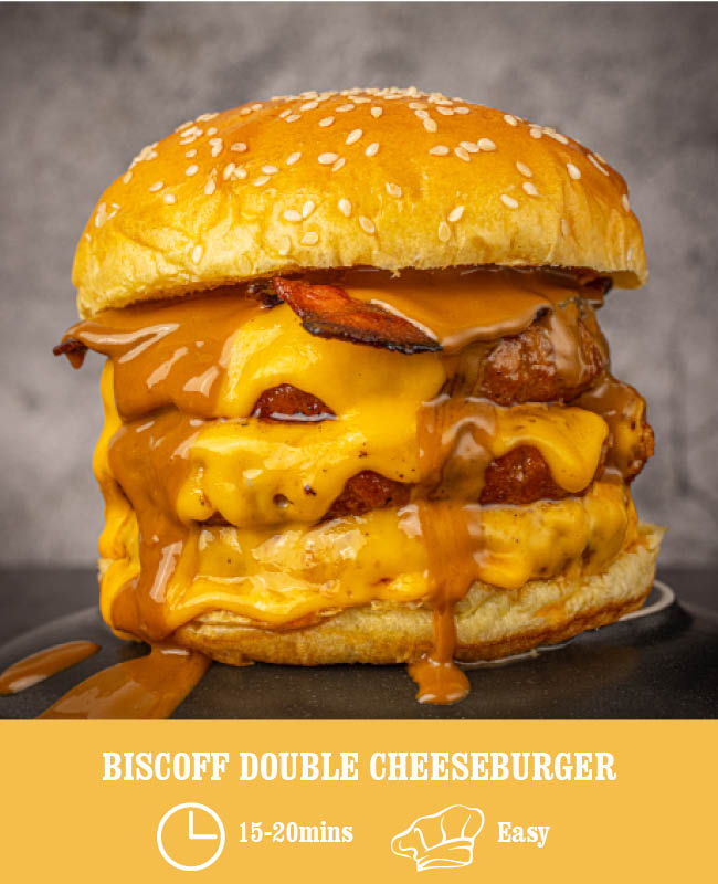Biscoff Double Cheeseburger