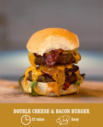 Double Cheese & Bacon Burger