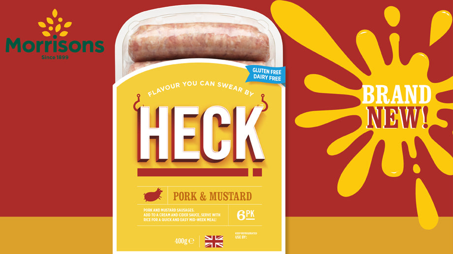 Limited edition flavour HECK Pork & Mustard Sausages are available in Morrisons now!