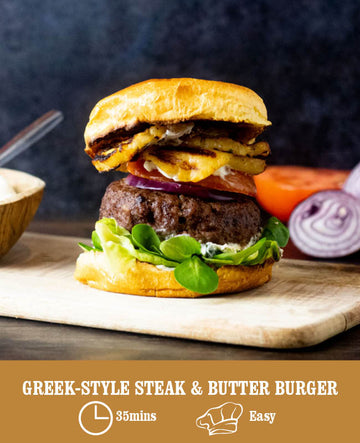 Greek-Style Steak & Butter Burger