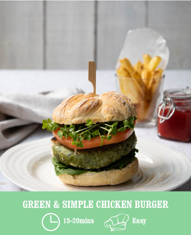 Green & Simple Chicken Burger