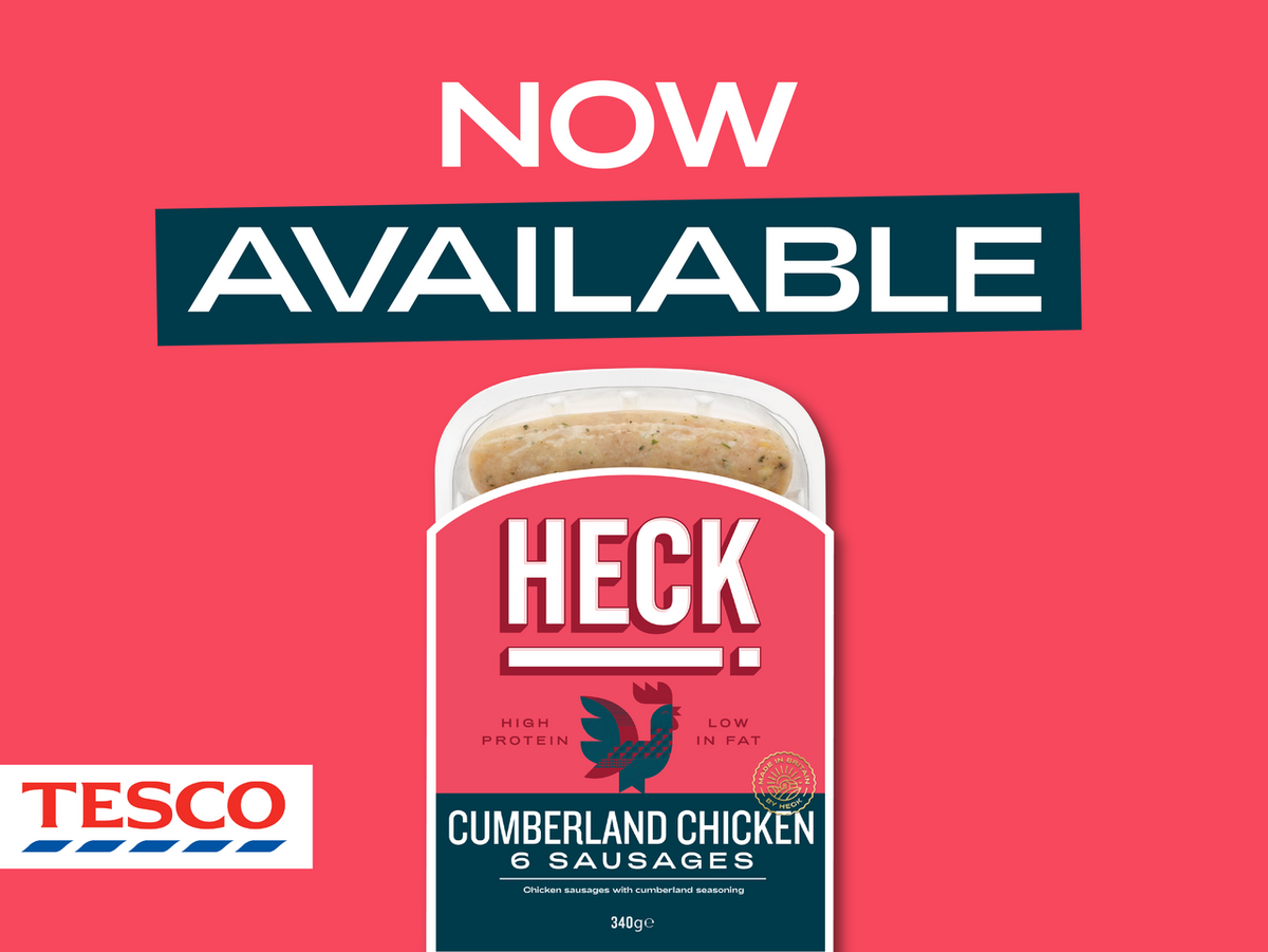 Tesco Welcomes HECK! Chicken Cumberland Sausages
