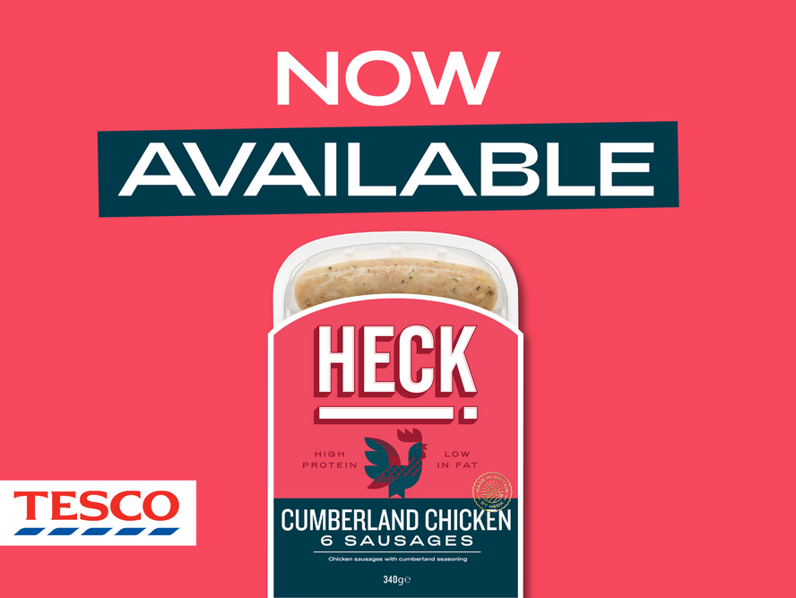 Tesco Welcomes HECK! Chicken Cumberland Sausages