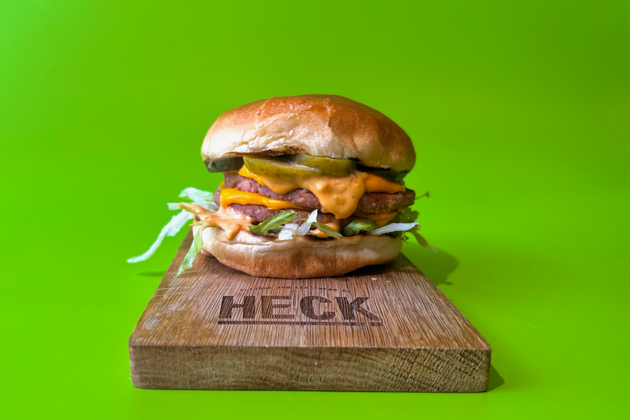 Veggie big mac burger