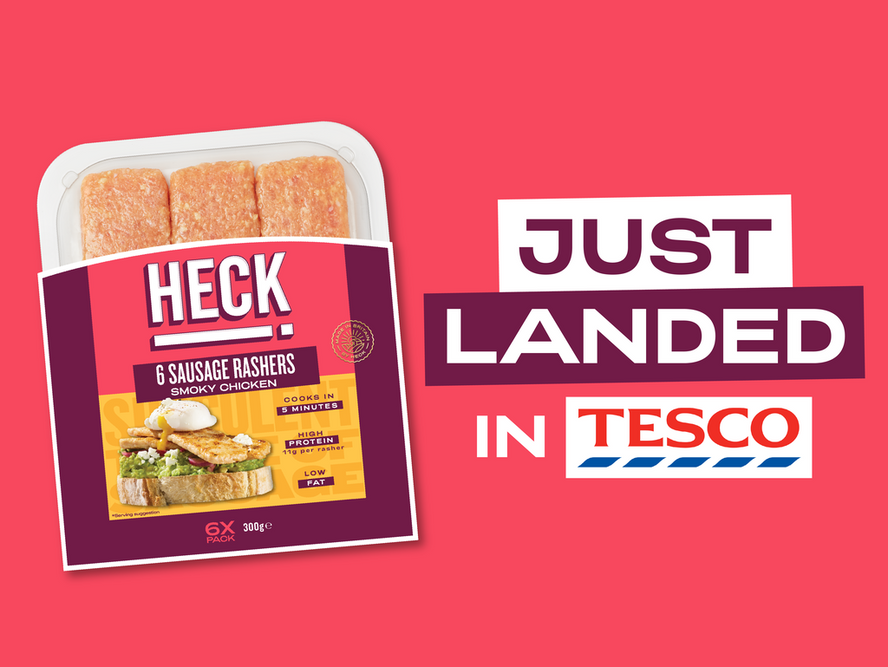 HECK! Smoky Chicken Sausage Rashers Complete the Trio at Tesco