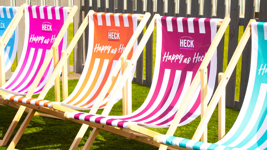 This week we’re giving away some of these fabulous ‘HECK chairs’ to make 9 lucky winners on Facebook & Instagram as #HappyAsHECK.  Go enter now! 