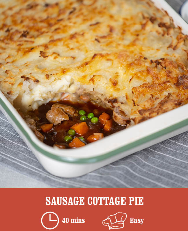 Sausage Cottage pie