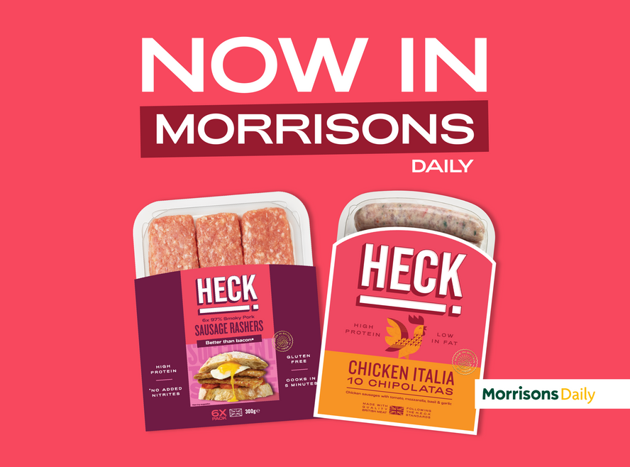 HECK! Yeah – Pork Rashers & Chicken Italia Chipolatas are in Morrisons Daily!