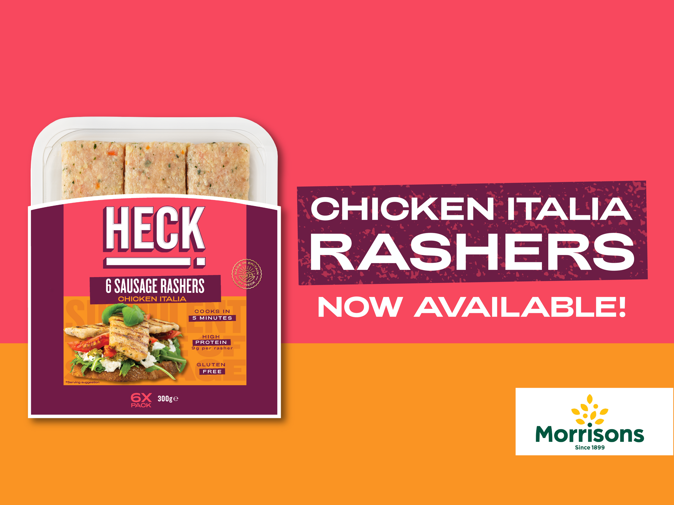 Say Hello to HECK! Chicken Italia Rashers in Morrisons – Heck Food Ltd