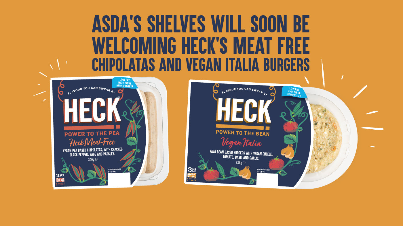 Asda’s Shelves Will Soon Be Welcoming HECK’s Meat Free Chipolatas and Vegan Italia Burgers