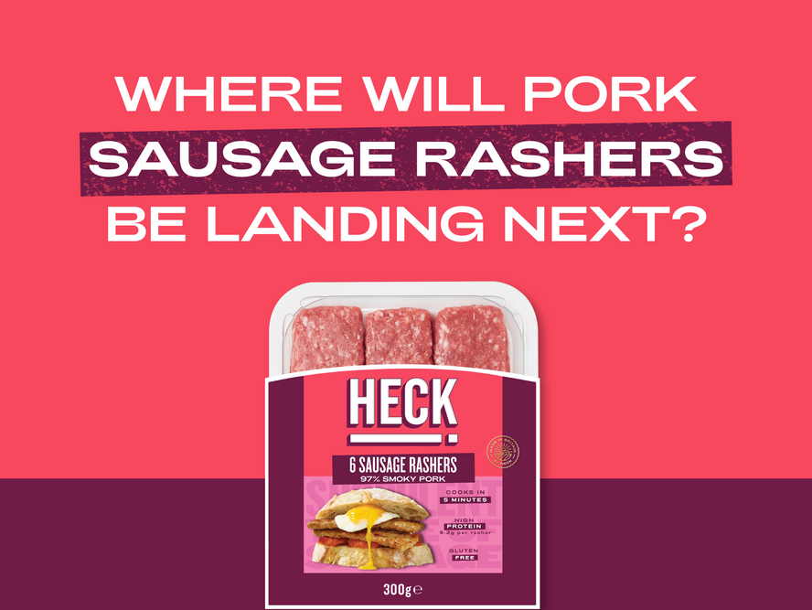 Can You Guess Where HECK! Pork Sausage Rashers Are Heading Next?