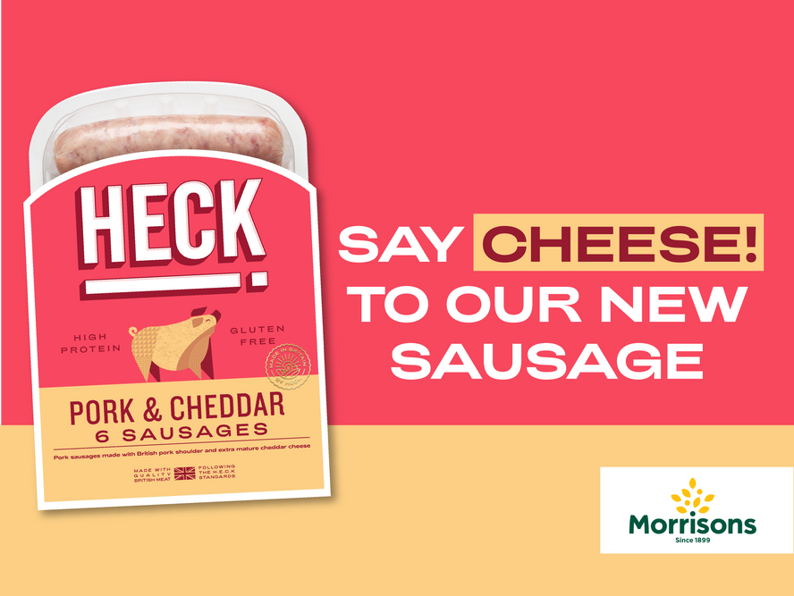 New in Morrisons: HECK! Pork and Cheddar Sausages
