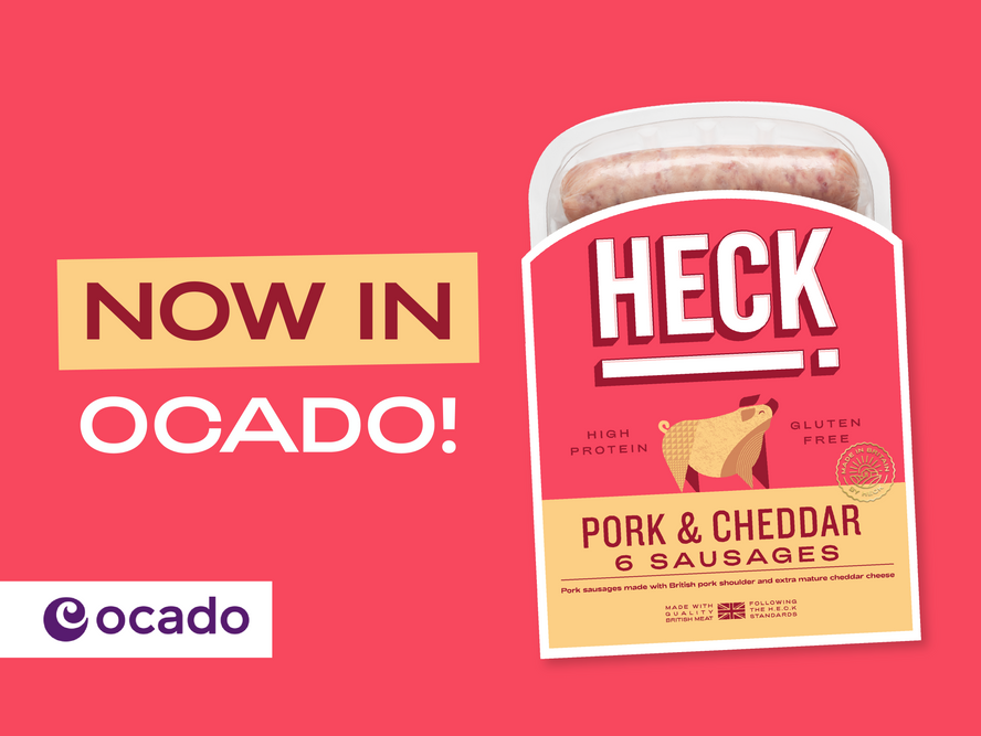 HECK! Pork & Cheddar Sausages: Autumn’s Favourite Combo Now on Ocado