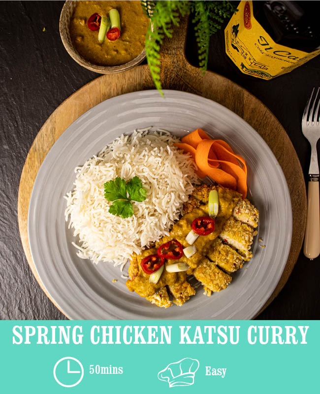 Spring Chicken Katsu Curry