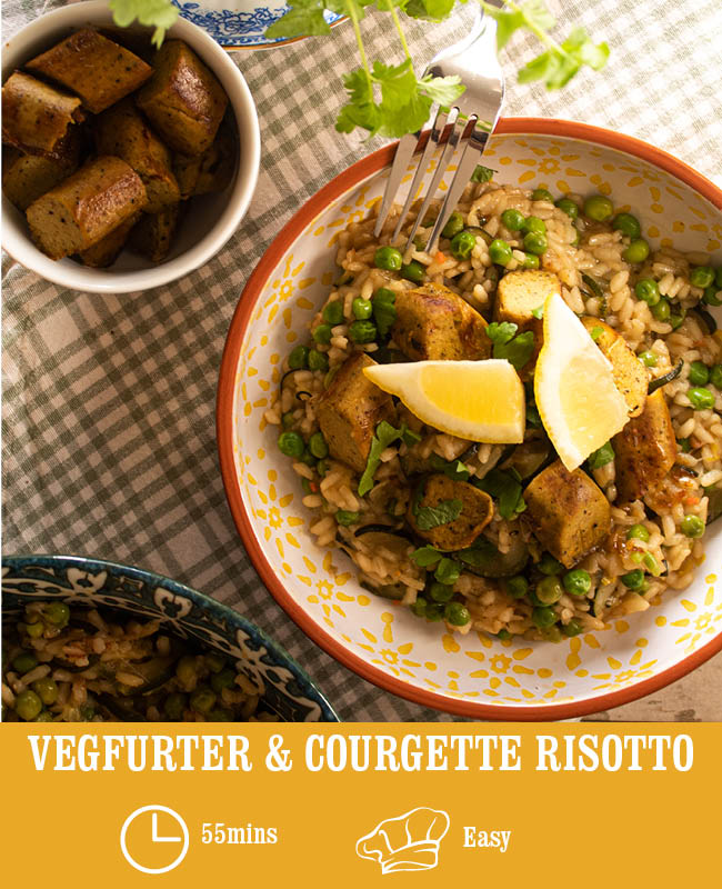 Vegan Breakfast and Courgette Risotto