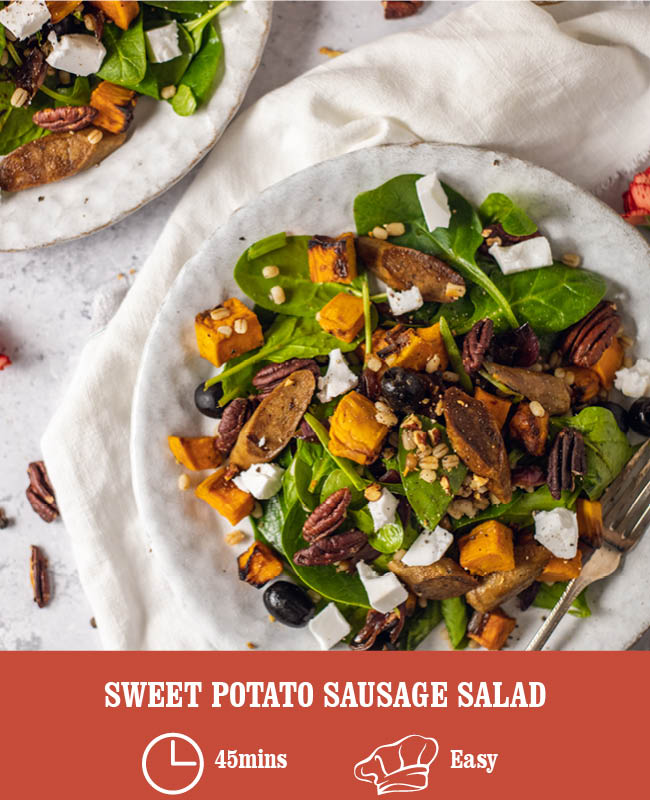 Sweet Potato Sausage Salad