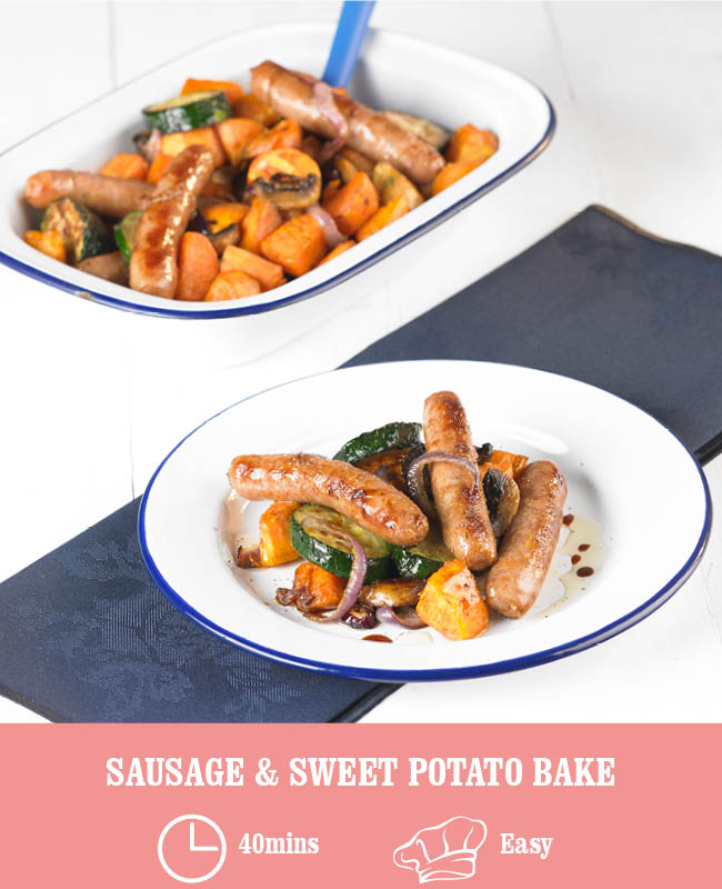 Sausage and Sweet Potato Bake