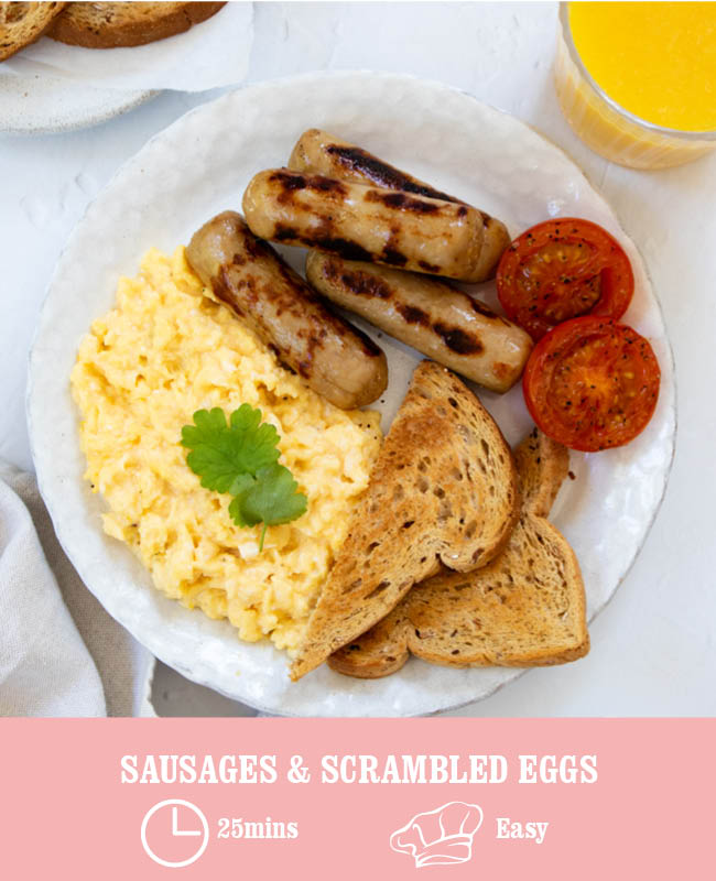 Sausages & Scrambled Eggs