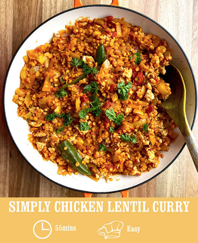 Simply Chicken Lentil Curry
