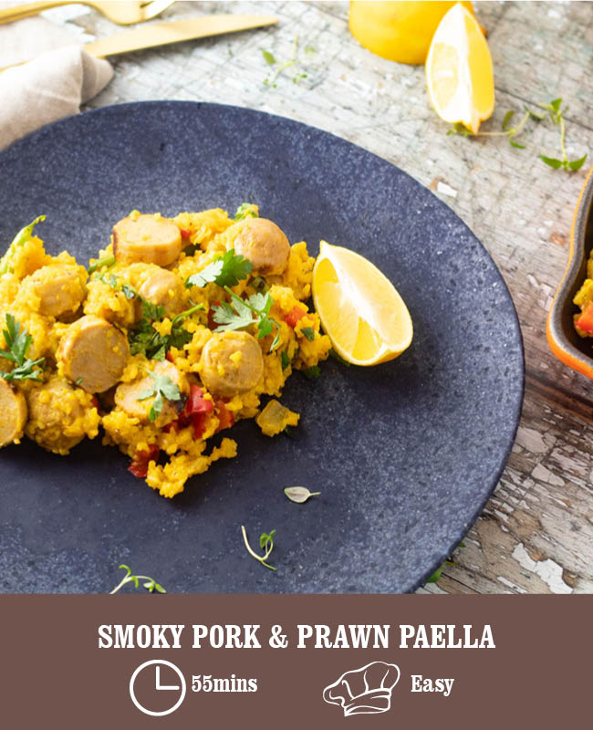 Smoky Pork & Prawn Paella