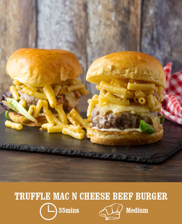 Truffle Mac n Cheese Beef Burger