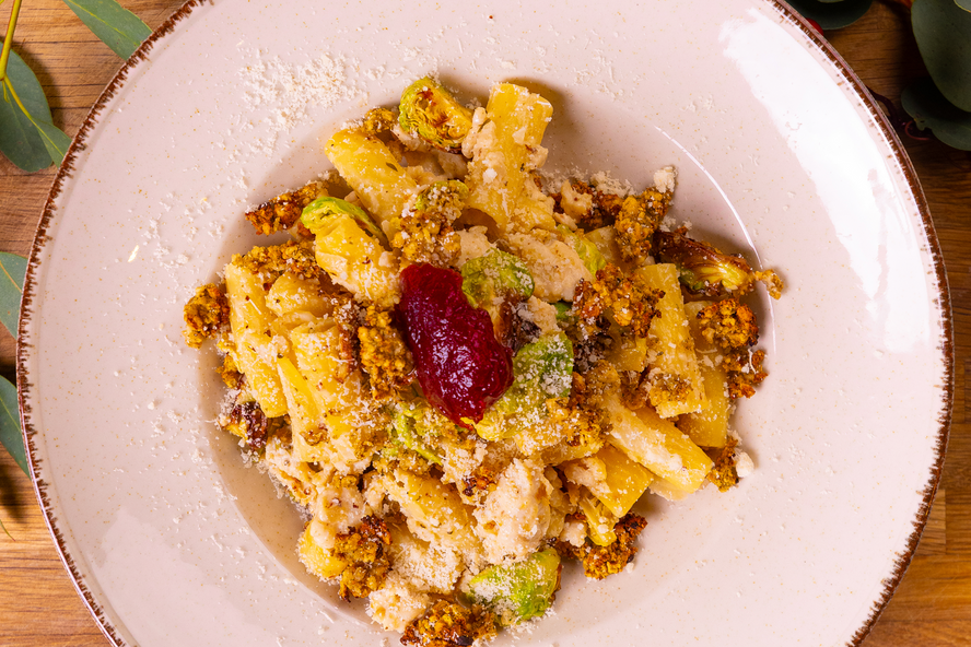 Chicken and stuffing pasta