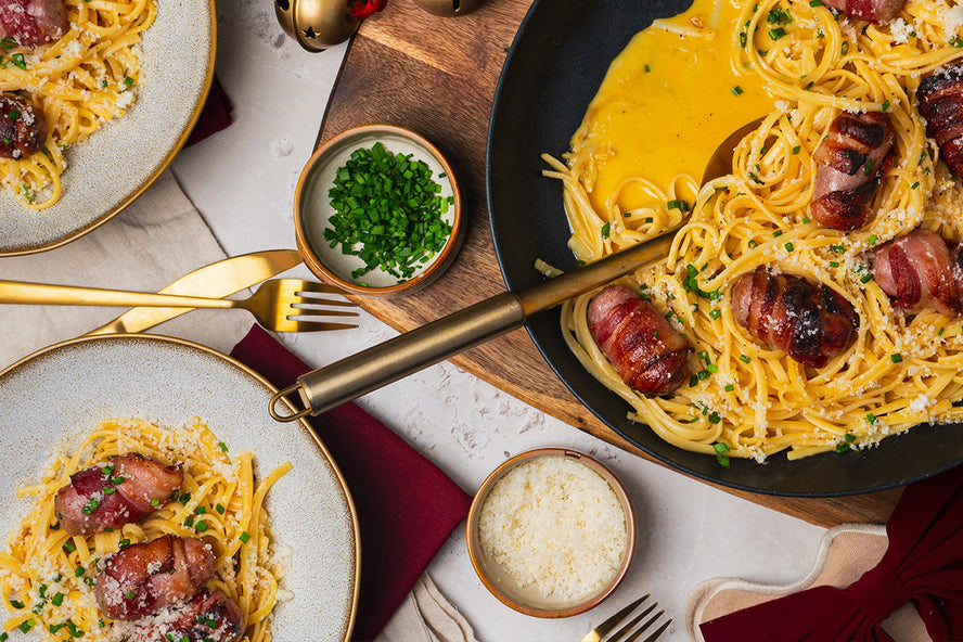 Pigs in Blanket Carbonara