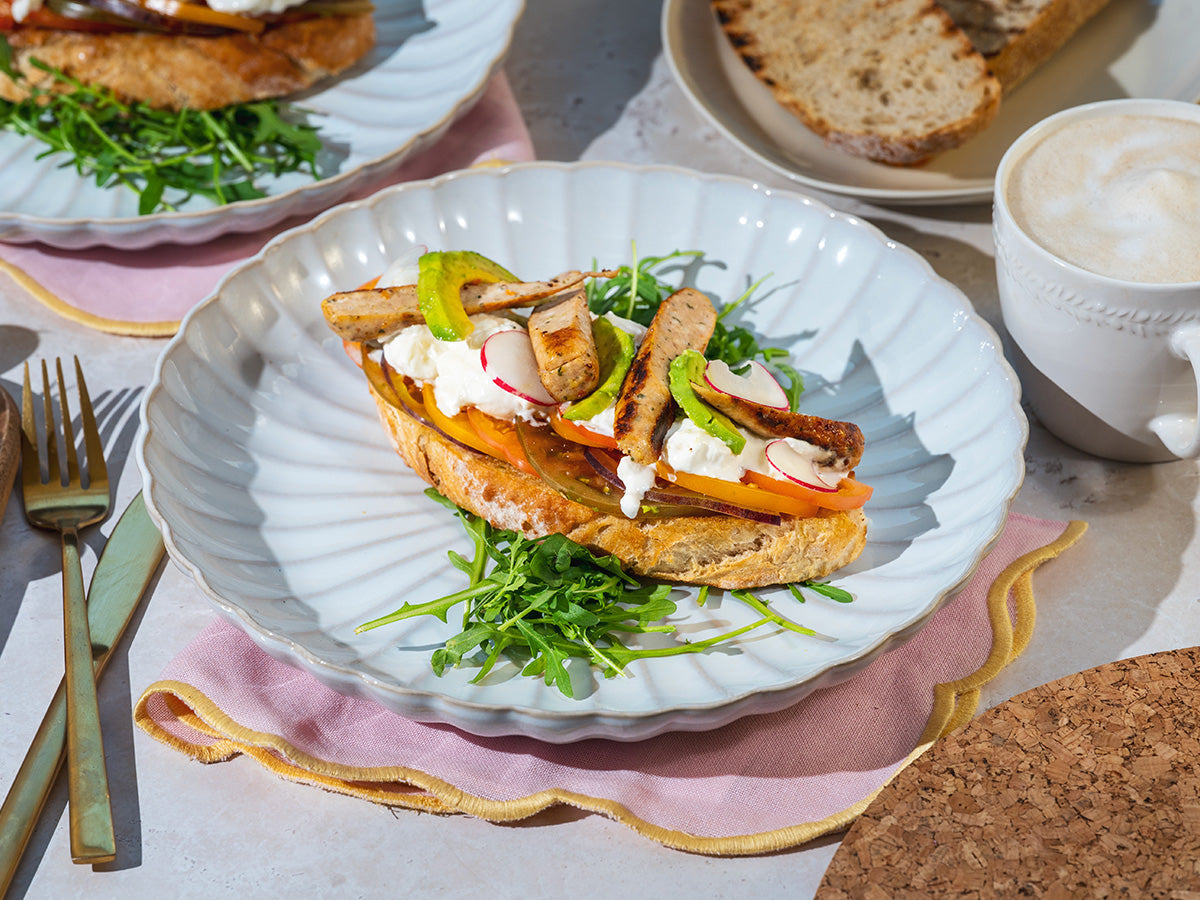 Italian Sausage & Burrata Toast