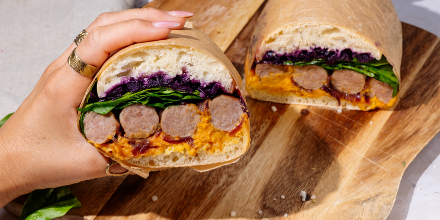 Sausage supreme sandwich
