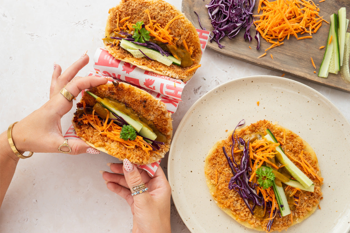 Smash Katsu Tacos