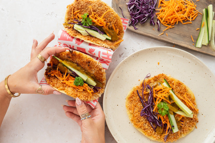 Smash Katsu Tacos