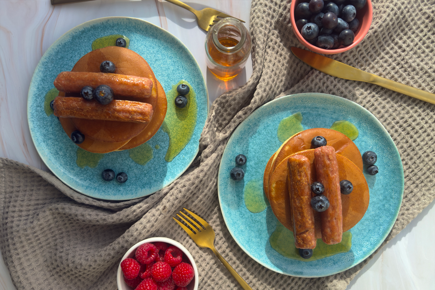 Meat-free american pancakes