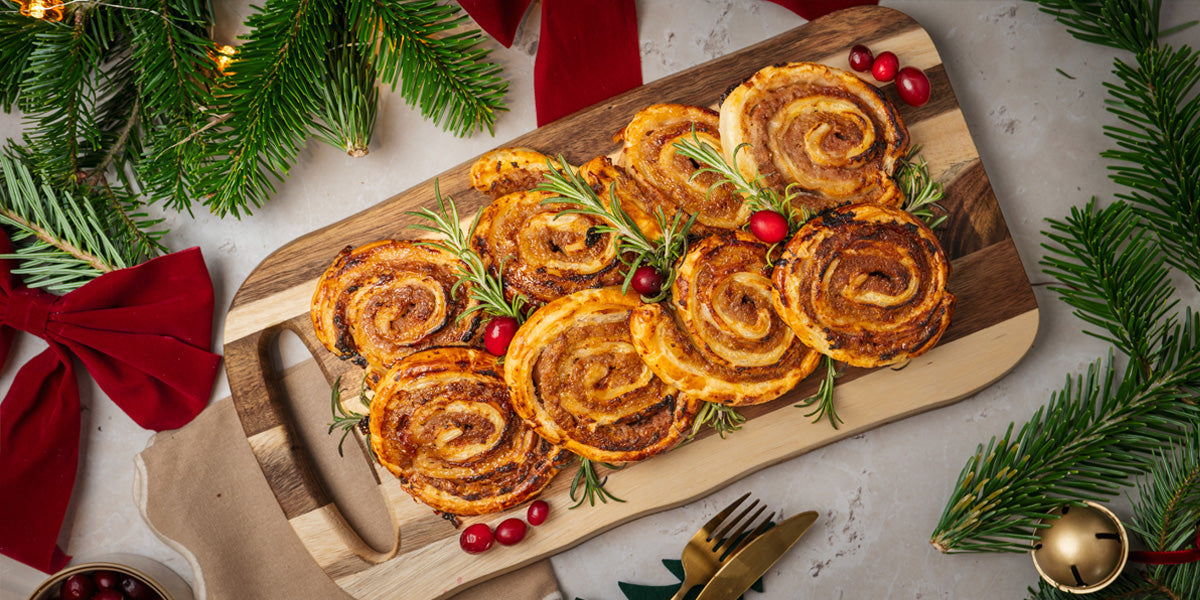 Christmas Puff Pastry Sausage Swirl