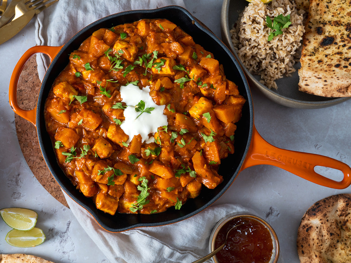 Chicken Curry with Roasted Butternut Squash