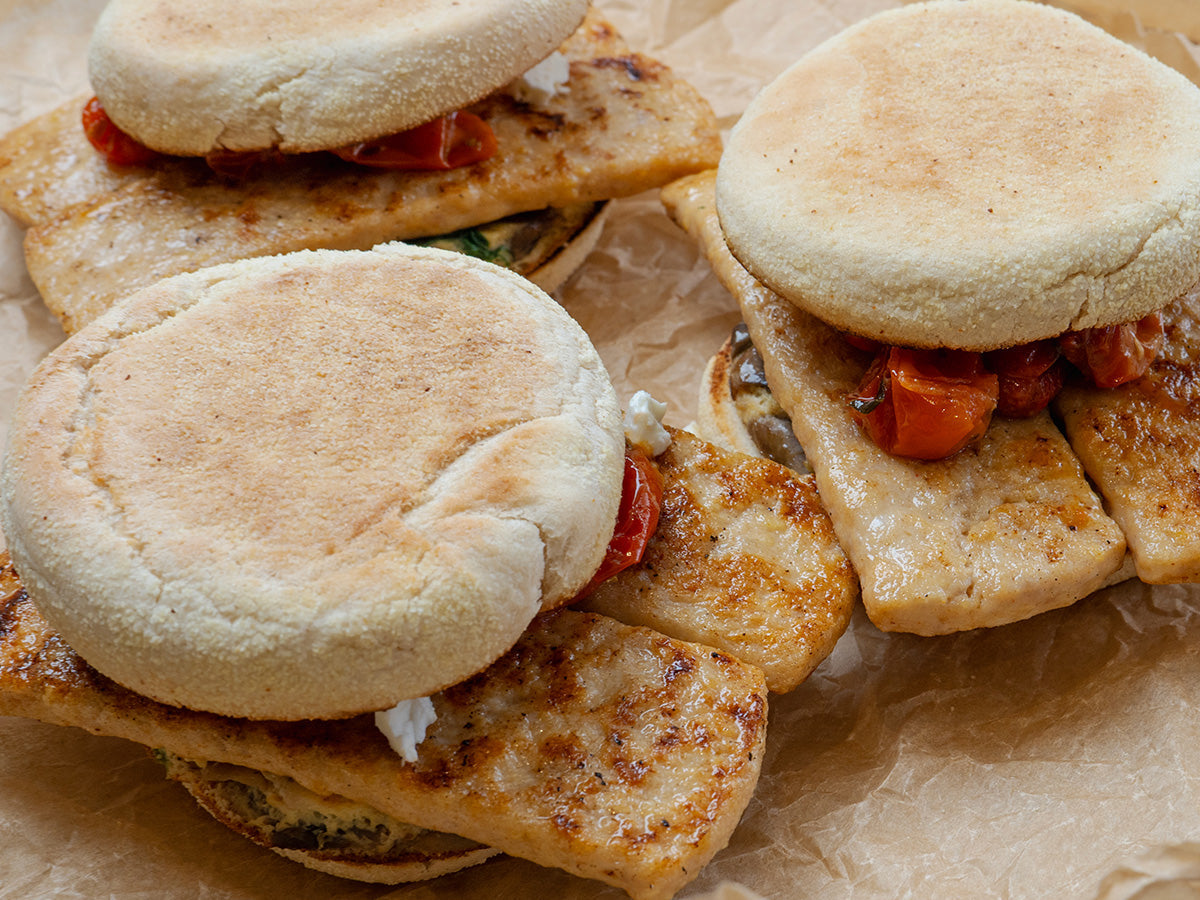 Chicken, Mushroom & Spinach Muffins
