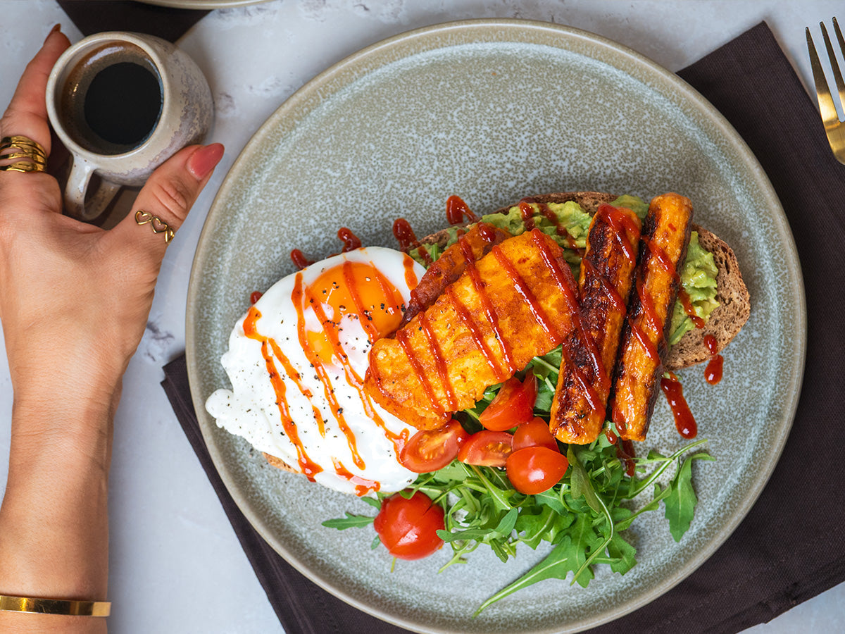 Sriracha & Hot Halloumi Brunch