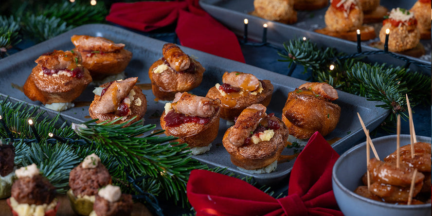 Heck Chipolata Mini Toad-in-the-Hole with Mash & Cranberry Sauce