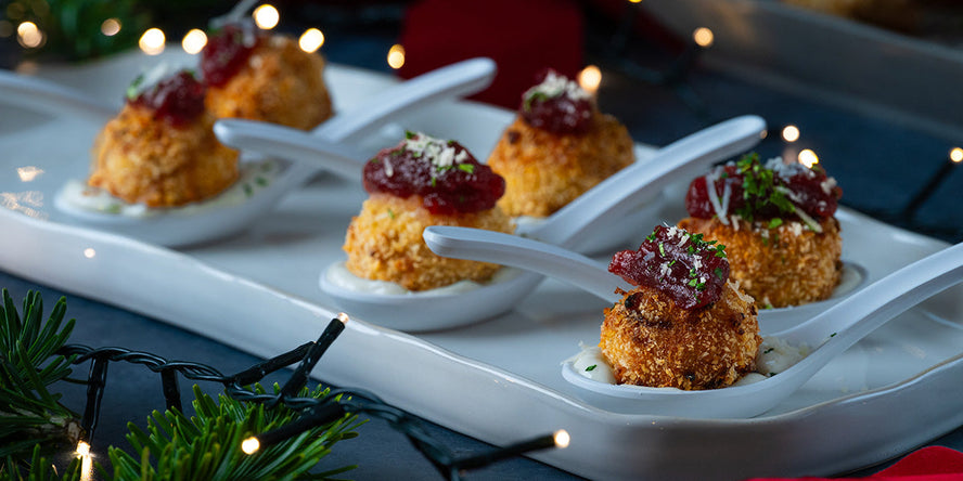 Chicken, Brie & Cranberry Arancini