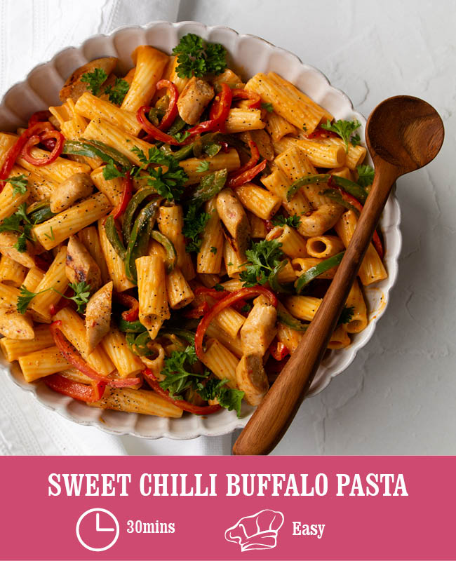 HECK! Sweet Chilli Chicken Buffalo Pasta