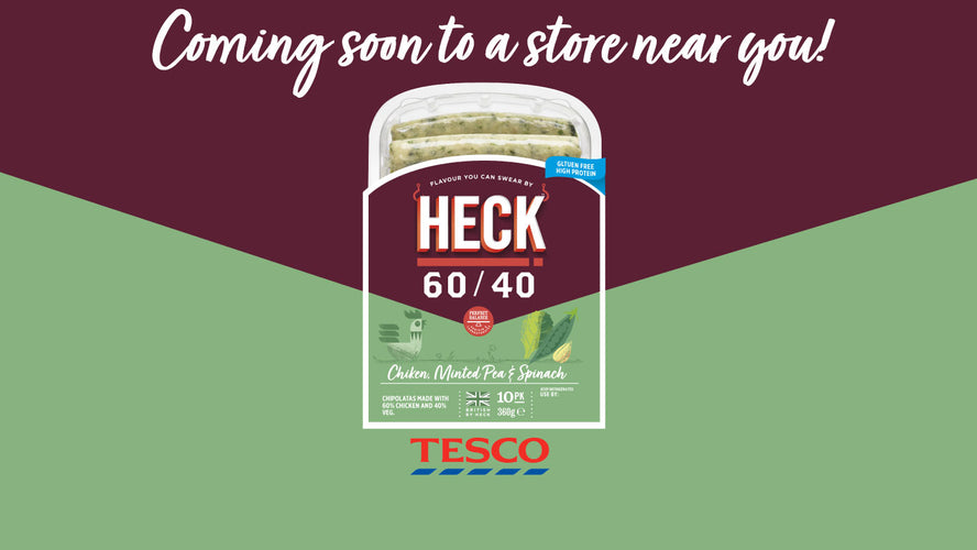 New in Tescos: HECK 60/40 Chicken, Minted Pea & Spinach Chipolatas